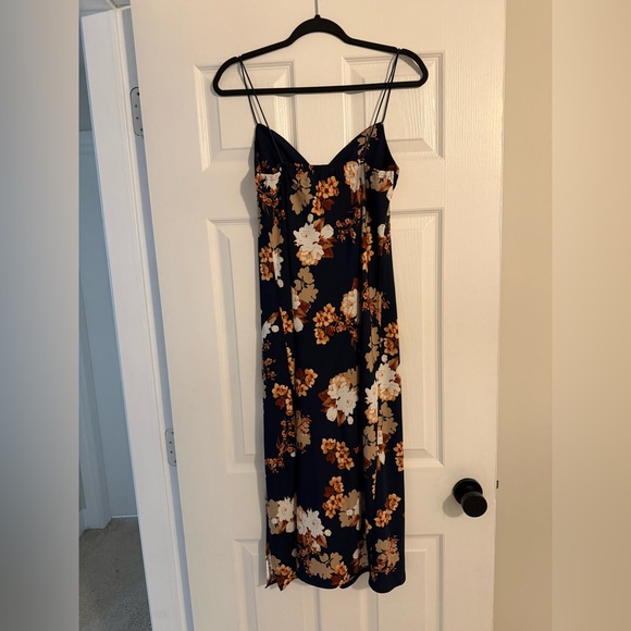 Hello Molly Navy Floral Maxi slit Dress - Picture 2 of 5